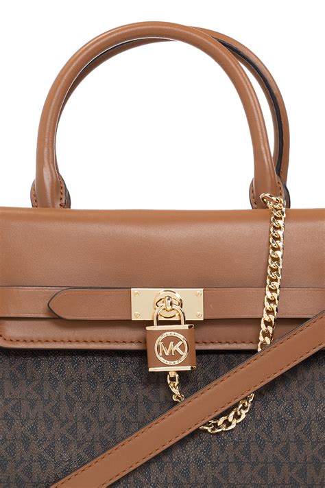 michael kors studded hamilton bag|michael kors hamilton bag measurements.